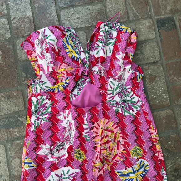 Zac Posen Target Dress Safety Pin Maxi Long Cutout Back Plus Pink Size 22W - Picture 7 of 10